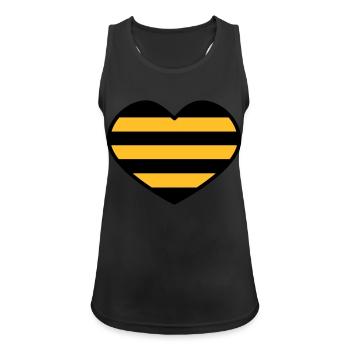 Rodent heart - Women's Breathable Tank Top - black - Front - Zoe (177cm)