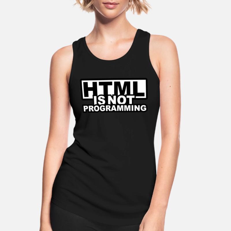 HTML est pas la programmation Débardeur respirant Femme