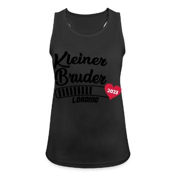 Kleiner Bruder Loading 2023 - Frauen Tank Top atmungsaktiv - Schwarz - Vorne - Zoe (177cm)