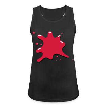 Blob blot blood - Women's Breathable Tank Top - black - Front - Zoe (177cm)