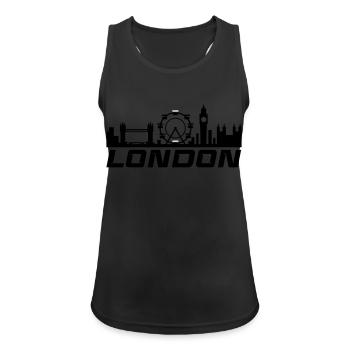 Skyline de Londres - Débardeur respirant Femme - noir - Devant - Zoe (177cm)