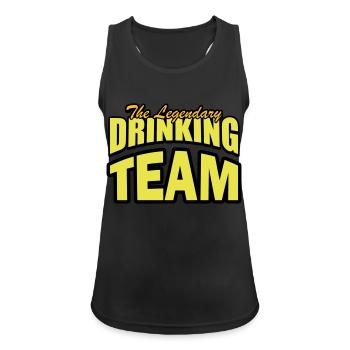 Drinking Team - Women's Breathable Tank Top - black - Front - Zoe (177cm)