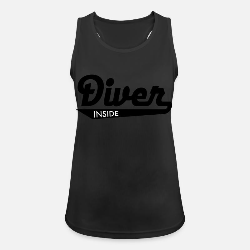 diving - Women's Breathable Tank Top - black
