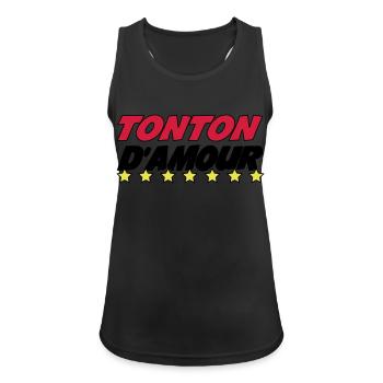 Onkel der Liebe - Frauen Tank Top atmungsaktiv - Schwarz - Vorne - Zoe (177cm)