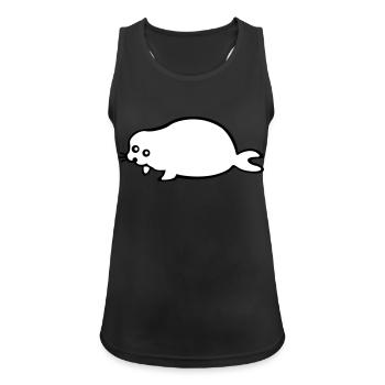 Baby - Robbe - Women's Breathable Tank Top - black - Front - Zoe (177cm)
