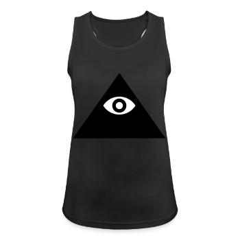 Illuminati - Frauen Tank Top atmungsaktiv - Schwarz - Vorne - Zoe (177cm)