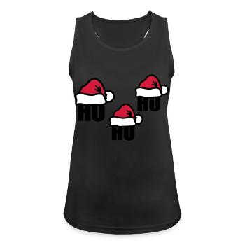 Santa hat ho ho ho - Women's Breathable Tank Top - black - Front - Zoe (177cm)