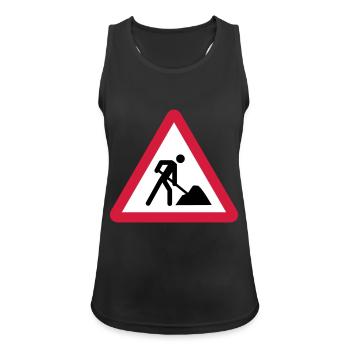 Building Site - Women's Breathable Tank Top - black - Front - Zoe (177cm)