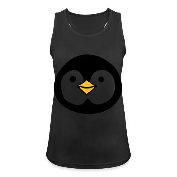 Cute penguin - Frauen Tank Top atmungsaktiv - Schwarz - Vorne - Zoe (177cm)