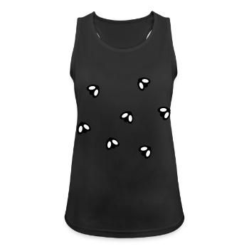 Fly - Débardeur respirant Femme - noir - Devant - Zoe (177cm)