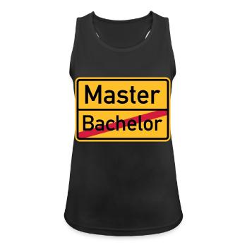 Master - Frauen Tank Top atmungsaktiv - Schwarz - Vorne - Zoe (177cm)