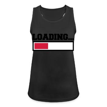 Loading - Women's Breathable Tank Top - black - Front - Zoe (177cm)