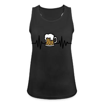 Bière - Débardeur respirant Femme - noir - Devant - Zoe (177cm)