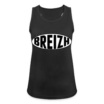 Breizh Bretagne - Débardeur respirant Femme - noir - Devant - Zoe (177cm)