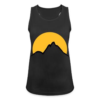 Schöne Berge Sonne - Frauen Tank Top atmungsaktiv - Schwarz - Vorne - Zoe (177cm)