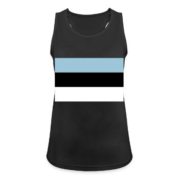 Estonie - Débardeur respirant Femme - noir - Devant - Zoe (177cm)