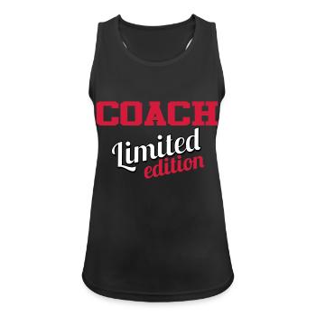 COACH LIMITED EDITION - Women's Breathable Tank Top - black - Front - Zoe (177cm)