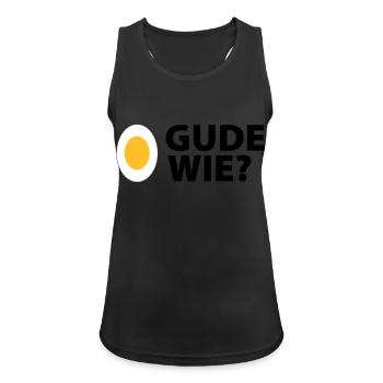 Ei Gude wie - Hessen - Frauen Tank Top atmungsaktiv - Schwarz - Vorne - Zoe (177cm)