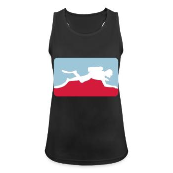 Diving - Women's Breathable Tank Top - black - Front - Zoe (177cm)