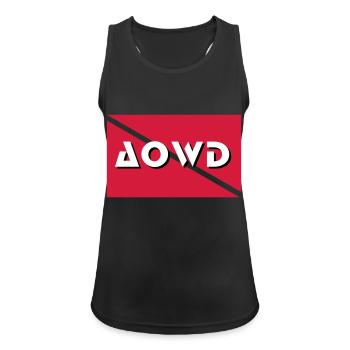 aowd diver flag Taucher Tauchen - Frauen Tank Top atmungsaktiv - Schwarz - Vorne - Zoe (177cm)