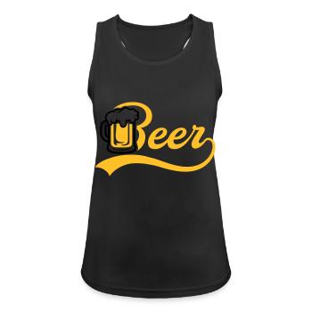 Bière Jug - Débardeur respirant Femme - noir - Devant - Zoe (177cm)