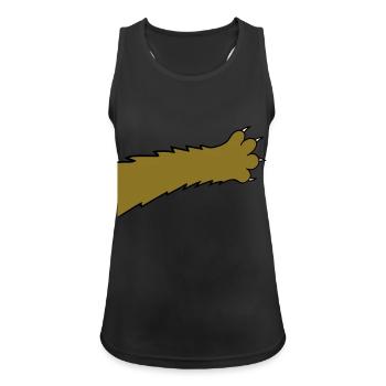 Katzen Klauen Pfote Tatzen Scharfe Krallen Kratzen - Frauen Tank Top atmungsaktiv - Schwarz - Vorne - Zoe (177cm)