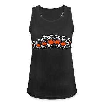 cow_family_with_girl_and_two_boys_3c - Women's Breathable Tank Top - black - Front - Zoe (177cm)