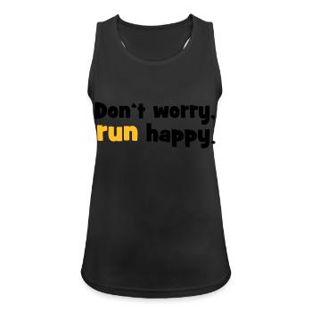 2541614 15427731 courir - Débardeur respirant Femme - noir - Devant - Zoe (177cm)
