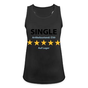 5 Star Single - 30 + - Women's Breathable Tank Top - black - Front - Zoe (177cm)