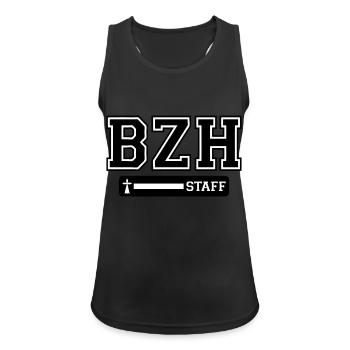 breizh staff logo - Débardeur respirant Femme - noir - Devant - Zoe (177cm)