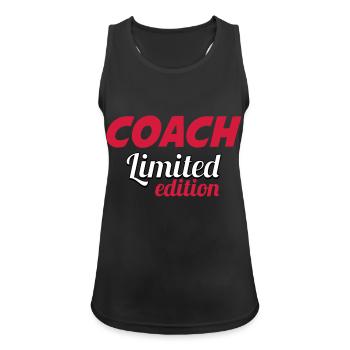 COACH LIMITIERTE AUFLAGE - Frauen Tank Top atmungsaktiv - Schwarz - Vorne - Zoe (177cm)