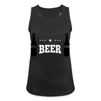 Bière - Débardeur respirant Femme - noir - Devant - Zoe (177cm)