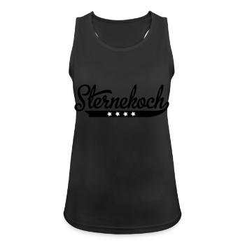 2541614 115350371 Sternekoch - Frauen Tank Top atmungsaktiv - Schwarz - Vorne - Zoe (177cm)