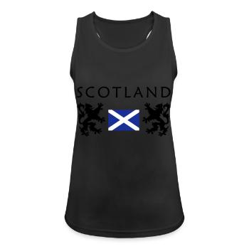 Drapeau de l'ecosse - Débardeur respirant Femme - noir - Devant - Zoe (177cm)