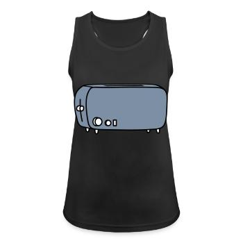 toaster brot toasten - Frauen Tank Top atmungsaktiv - Schwarz - Vorne - Zoe (177cm)