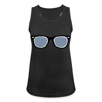 Do More Glasses - Women's Breathable Tank Top - black - Front - Zoe (177cm)