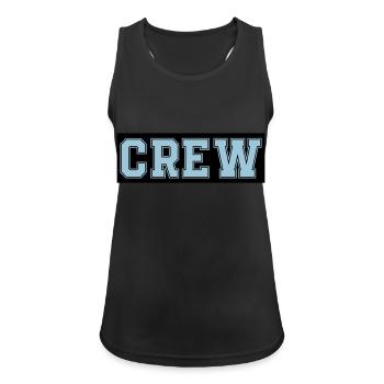 Crew - Women's Breathable Tank Top - black - Front - Zoe (177cm)