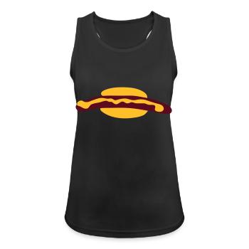 hot-dog - Débardeur respirant Femme - noir - Devant - Zoe (177cm)