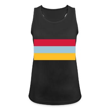 Arménie (V) - Débardeur respirant Femme - noir - Devant - Zoe (177cm)