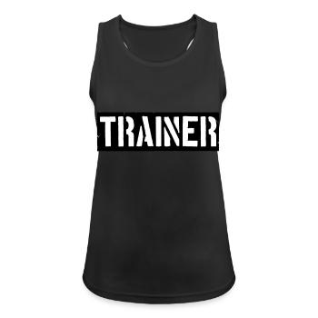 Coach logo design - Women's Breathable Tank Top - black - Front - Zoe (177cm)