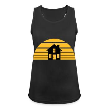 sun evening sunset vacation tomorrow night black d - Women's Breathable Tank Top - black - Front - Zoe (177cm)