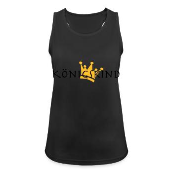 Child-Of-God - Frauen Tank Top atmungsaktiv - Schwarz - Vorne - Zoe (177cm)