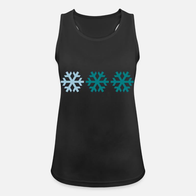 Three snowflakes - Women's Breathable Tank Top - black