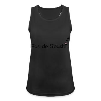 Pas de Soushi - Débardeur respirant Femme - noir - Devant - Zoe (177cm)