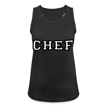 Chef - Women's Breathable Tank Top - black - Front - Zoe (177cm)