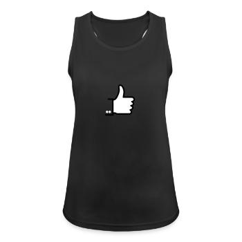 like 2c - Women's Breathable Tank Top - black - Front - Zoe (177cm)