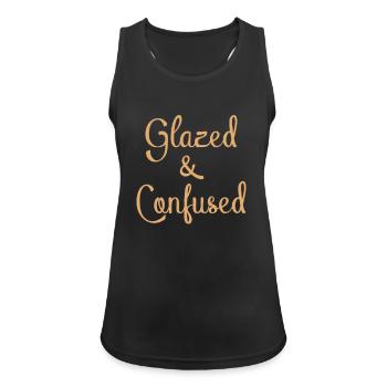 Keramik glasiert und verwirrt - Frauen Tank Top atmungsaktiv - Schwarz - Vorne - Zoe (177cm)