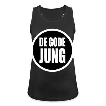 guter Junge - de gode jung Plattdeutsch - Frauen Tank Top atmungsaktiv - Schwarz - Vorne - Zoe (177cm)