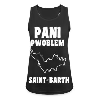 Pani Pwoblem Saint Barth Kreolische Traditionen - Frauen Tank Top atmungsaktiv - Schwarz - Vorne - Zoe (177cm)