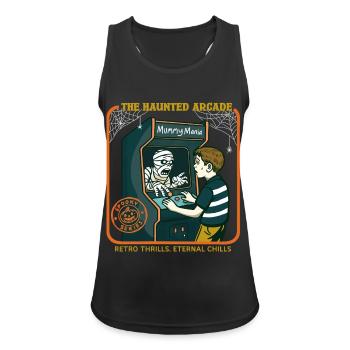 Die verwunschene Spielhalle - Frauen Tank Top atmungsaktiv - Schwarz - Vorne - Zoe (177cm)